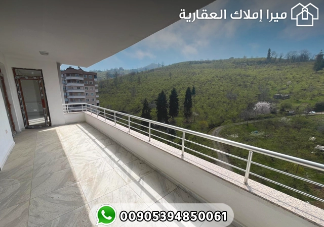 للبيع شقة عائلية 3 غرف وصالة بإطلالة طبيعية مذهلة في يومرا - طرابزون